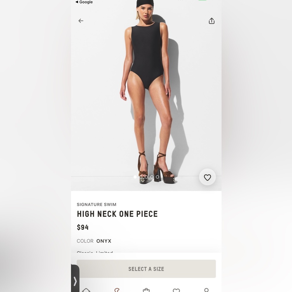 Skims swim signature swim High neck one piece